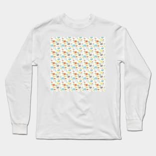 Mod Shapes Pattern Long Sleeve T-Shirt